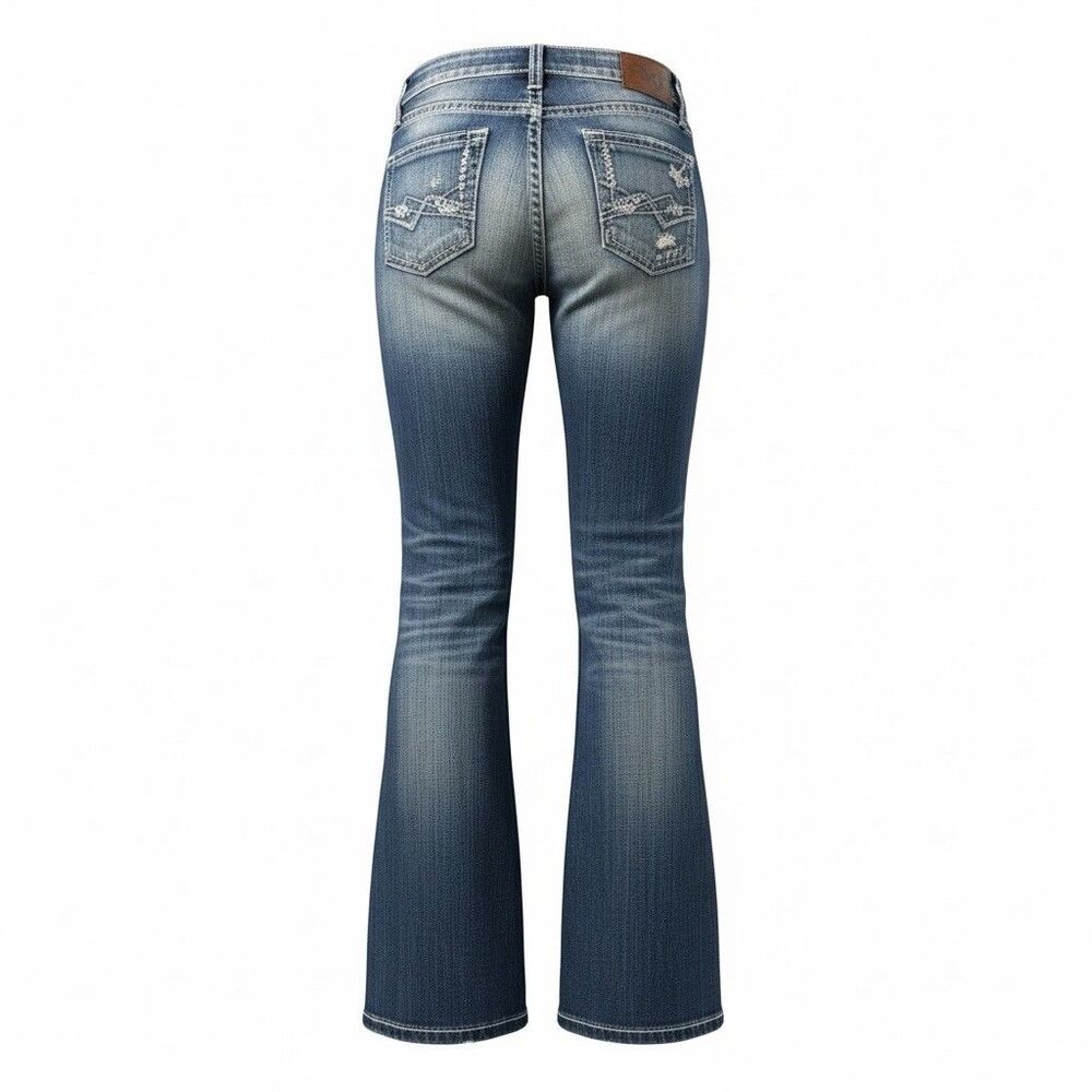 Buckle BKE Starlite Women's 27x31.5 Jeans  Low Rise Blue Distressed Y2K